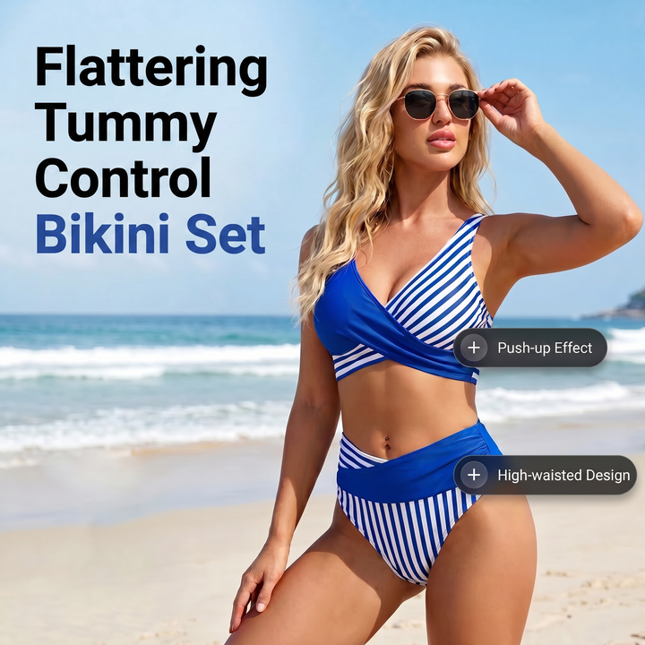 Two-Piece Bikini with Tummy Control