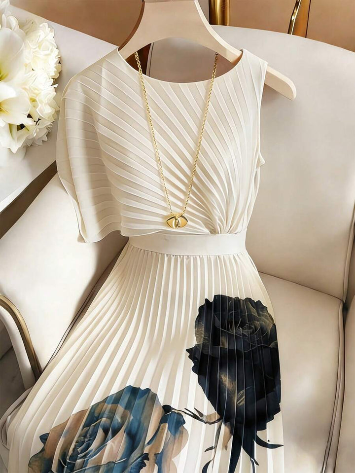 Celeste | Pleated Midi Dress