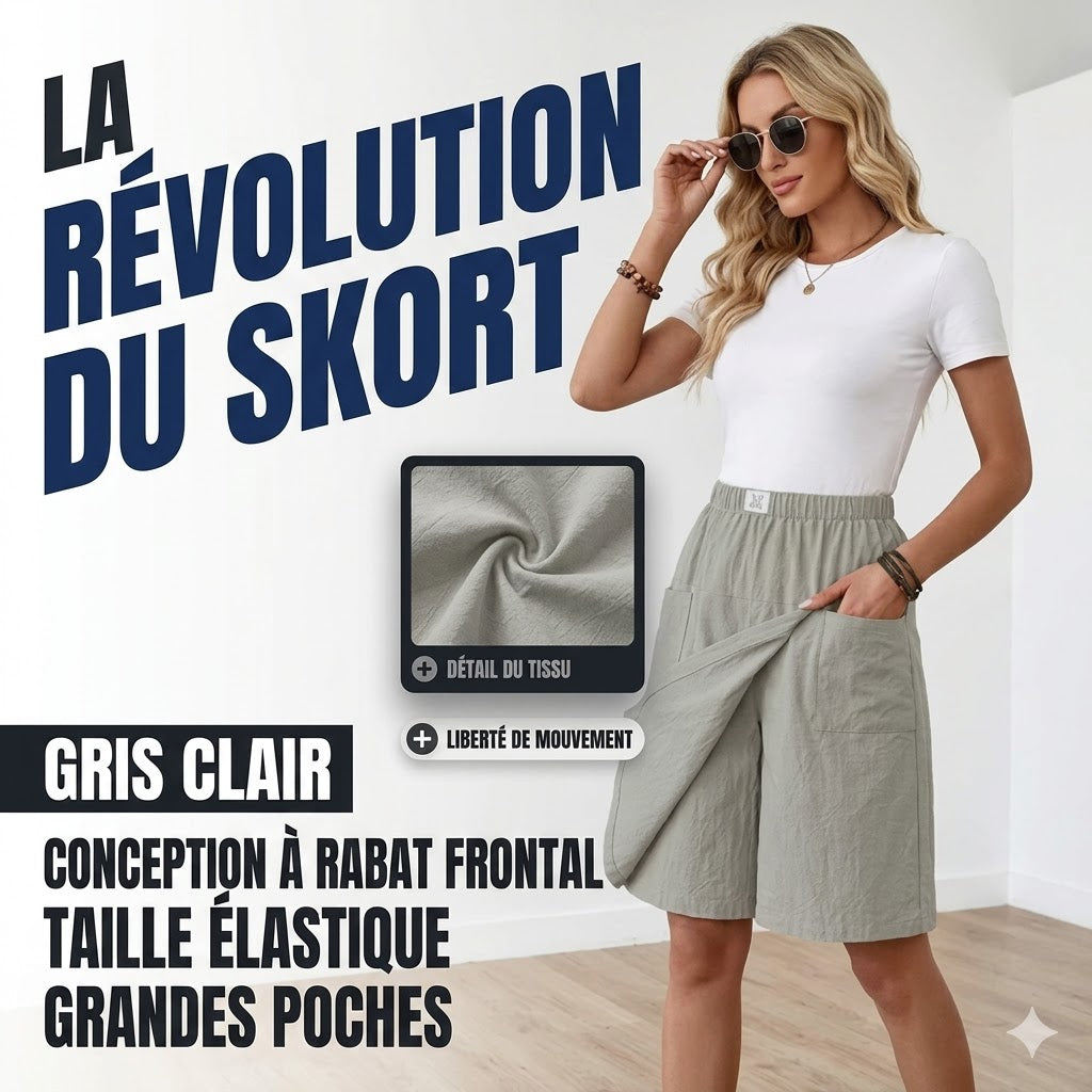 Libertine™ - Skort with elastic waist and active freedom pockets