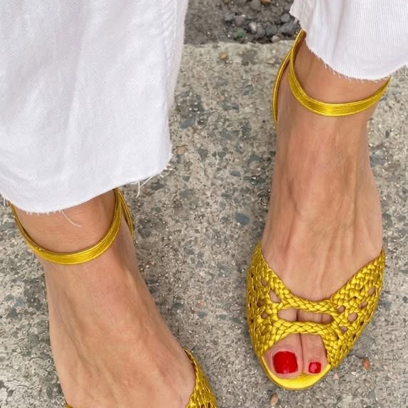 Isadora | Refined Woven Sandals