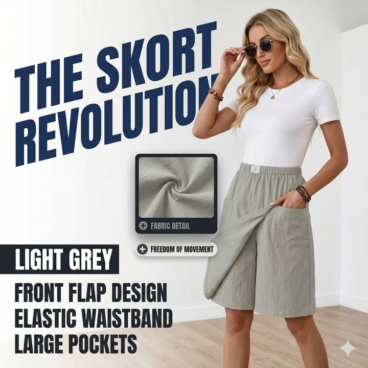 Libertine™ - Skort with elastic waist and active freedom pockets
