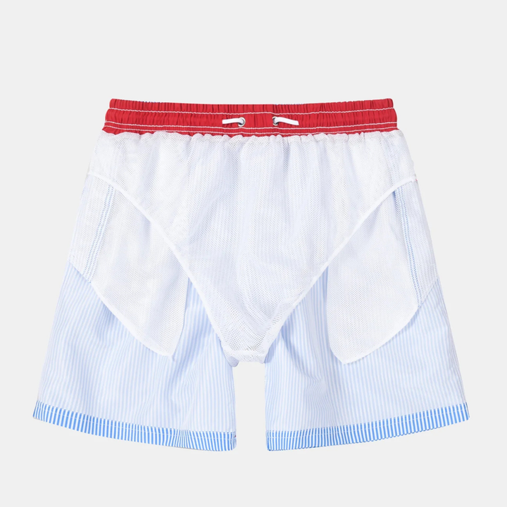 Mistral | Vertical Striped Drawstring Swim Shorts