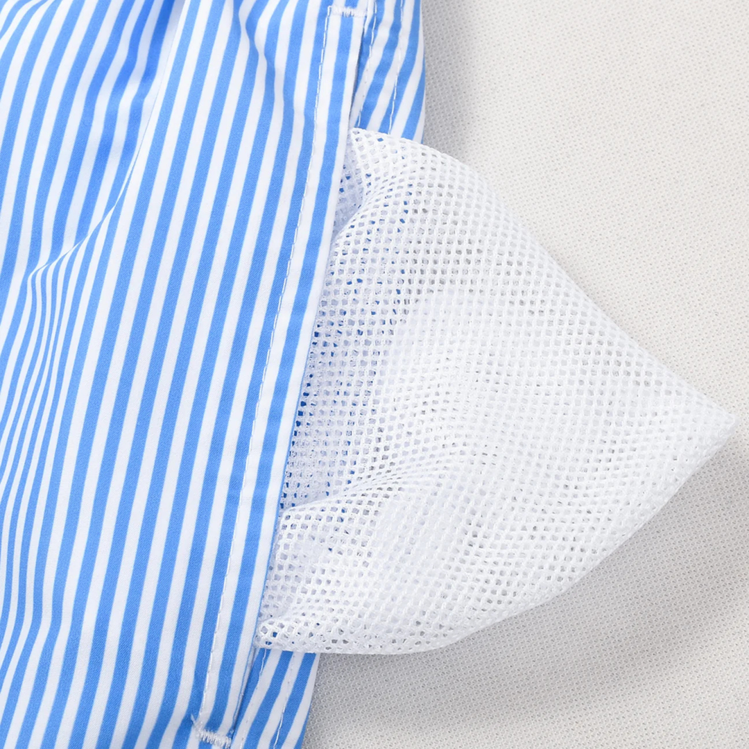 Mistral | Vertical Striped Drawstring Swim Shorts