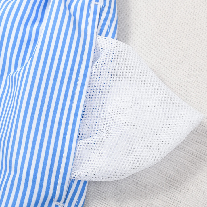 Mistral | Vertical Striped Drawstring Swim Shorts