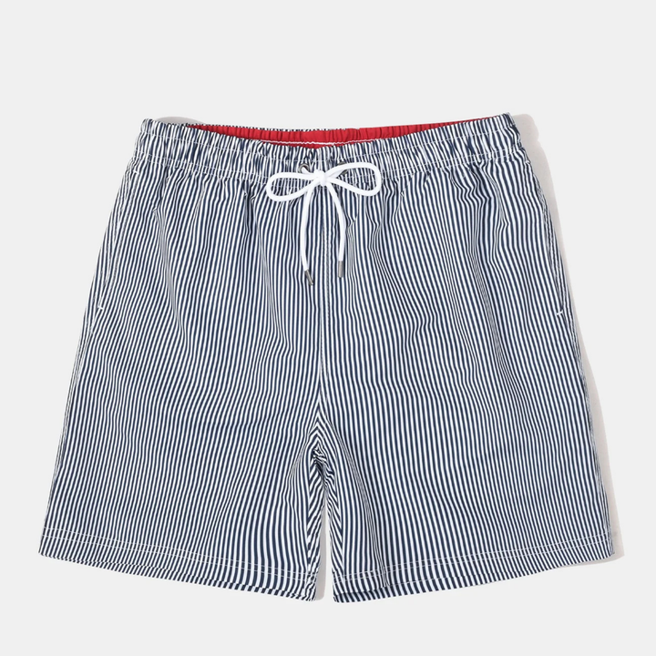 Mistral | Vertical Striped Drawstring Swim Shorts