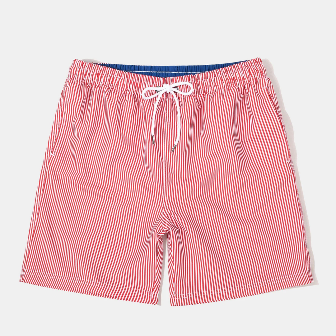 Mistral | Vertical Striped Drawstring Swim Shorts