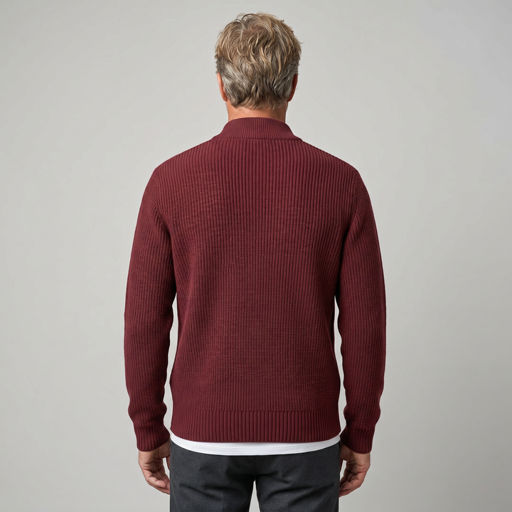 OSCAR Lightweight Ribbed Zip Cardigan