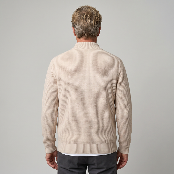 OSCAR Lightweight Ribbed Zip Cardigan