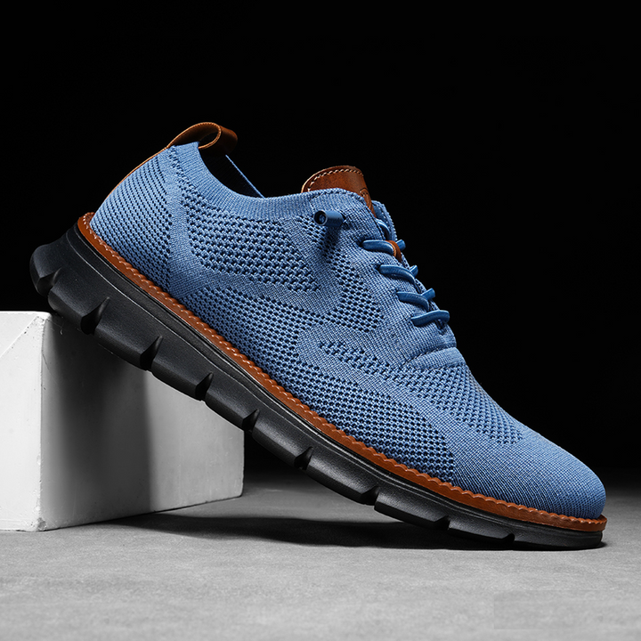 Ultracomfort Breathable Shoes: Blue-Black