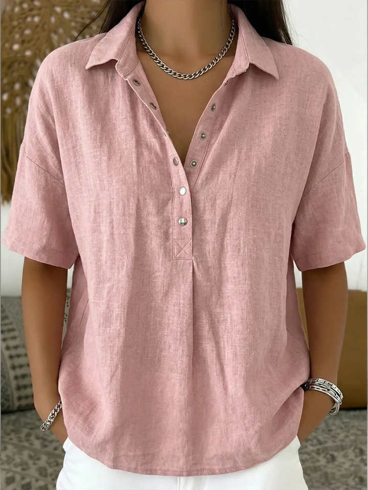 Lowelyn | Blouse with Collar and Button