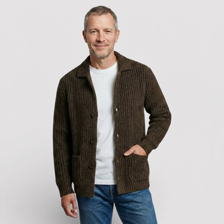 ALWIN Classic Ribbed Knit Sweater