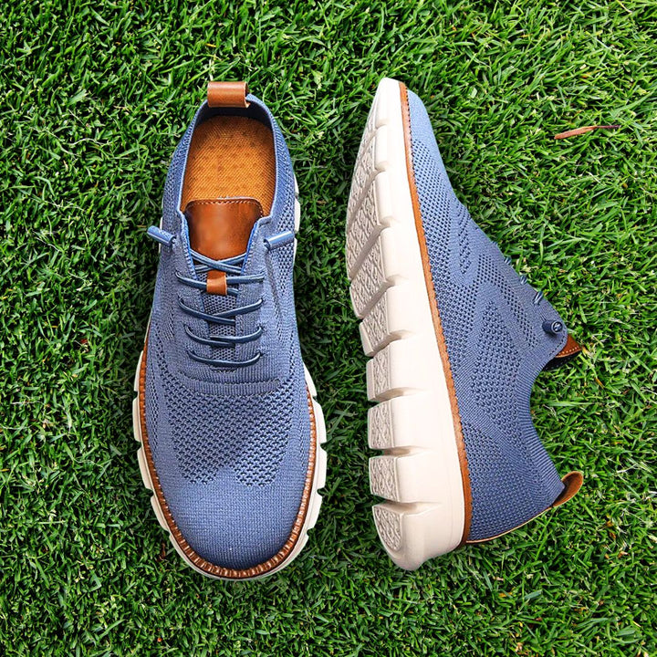 Ultra-Comfort Breathable Shoes: Blue-White