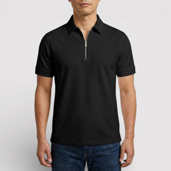 ELDON Lightweight Zip Polo Shirt