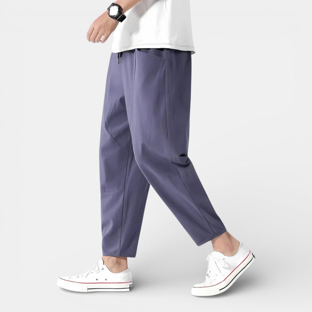 Relaxed Fit Linen Pants