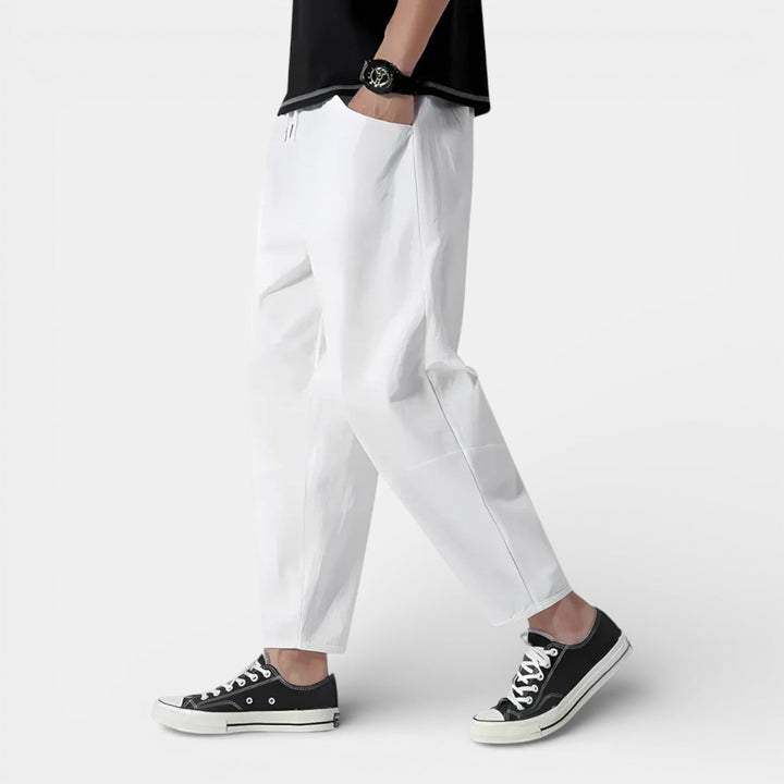 Relaxed Fit Linen Pants