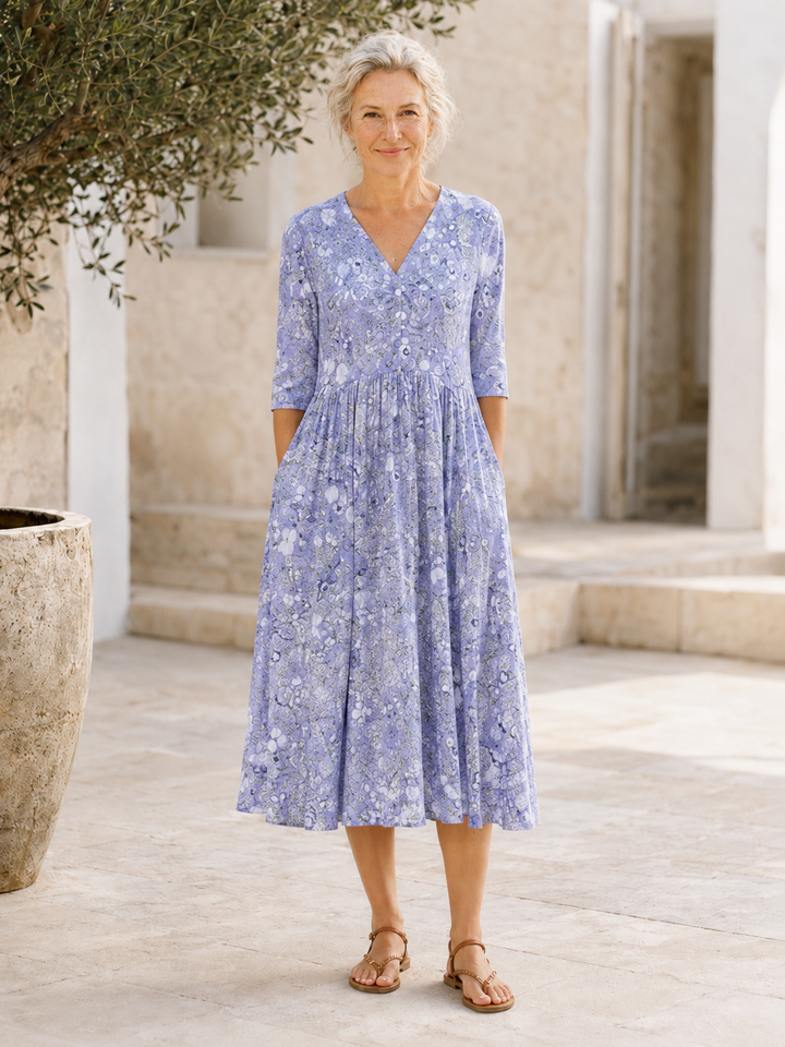 Evelyn | Graceful Midi Dress With Pockets