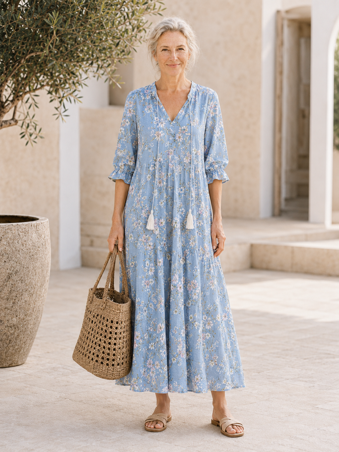 ARIA | Boho Tummy Coverage Dress