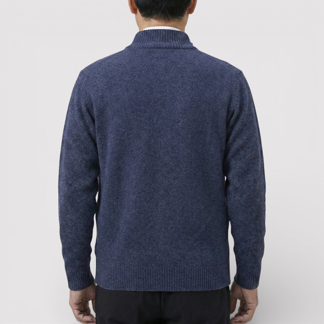 MILO Textured Knit Zip Cardigan