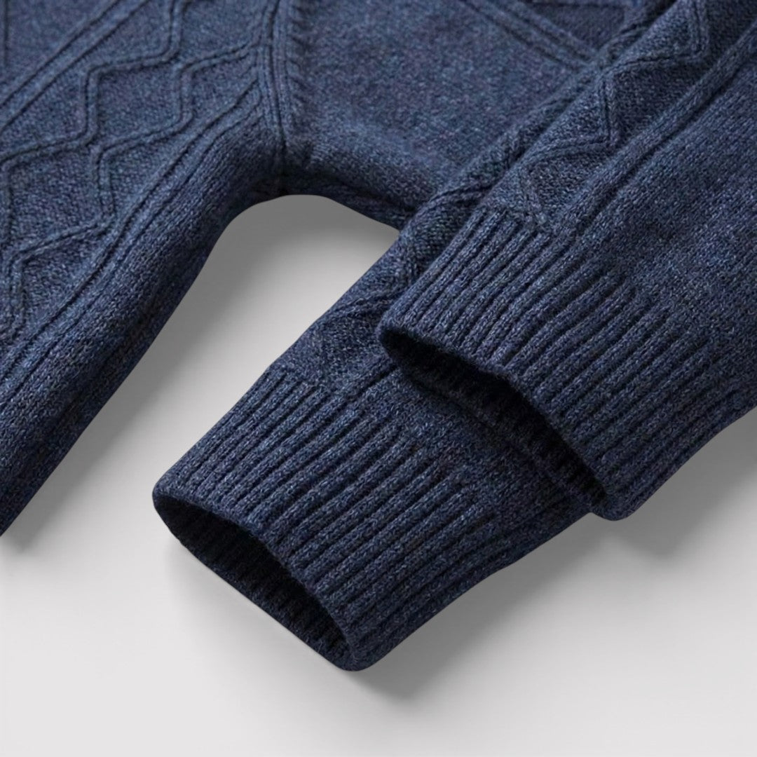 MILO Textured Knit Zip Cardigan