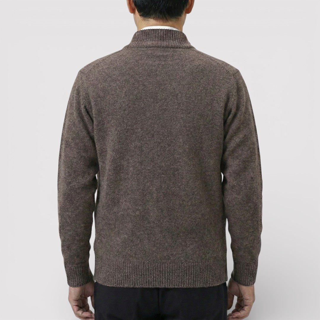 MILO Textured Knit Zip Cardigan