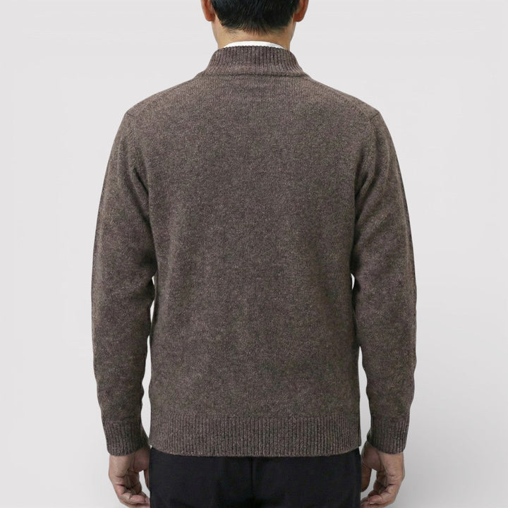 MILO Textured Knit Zip Cardigan