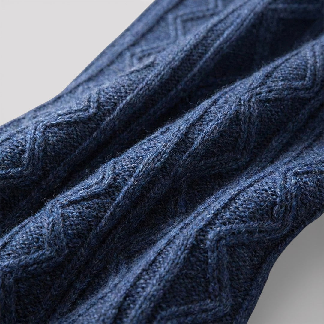 MILO Textured Knit Zip Cardigan