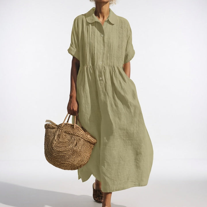 Lysandra™ - Flowing Summer Shirt Dress