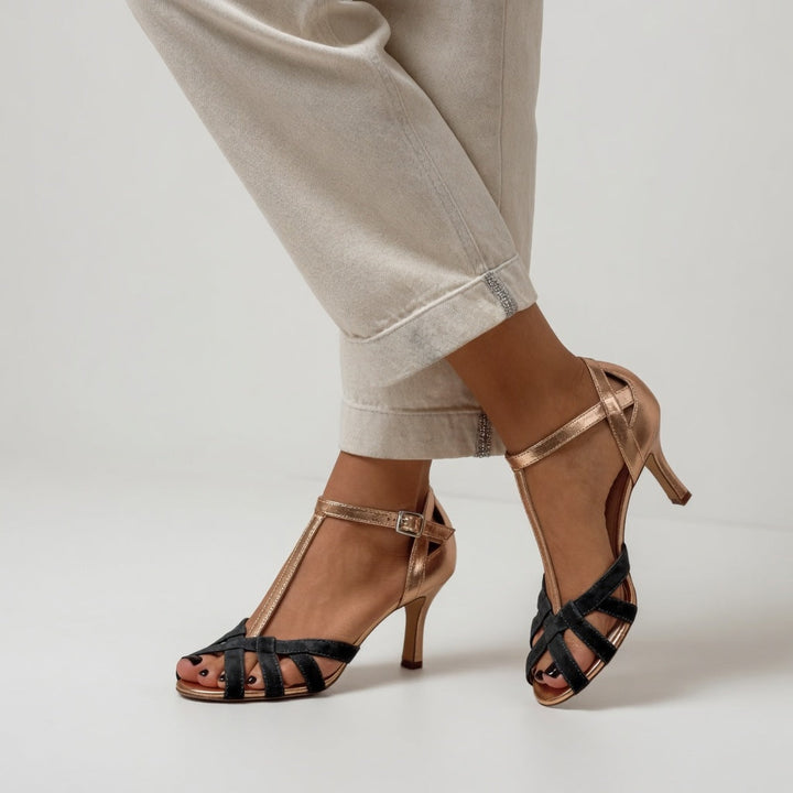 Amélia™ — Woven Sandal with Stiletto Heel, Feminine Retro Elegance