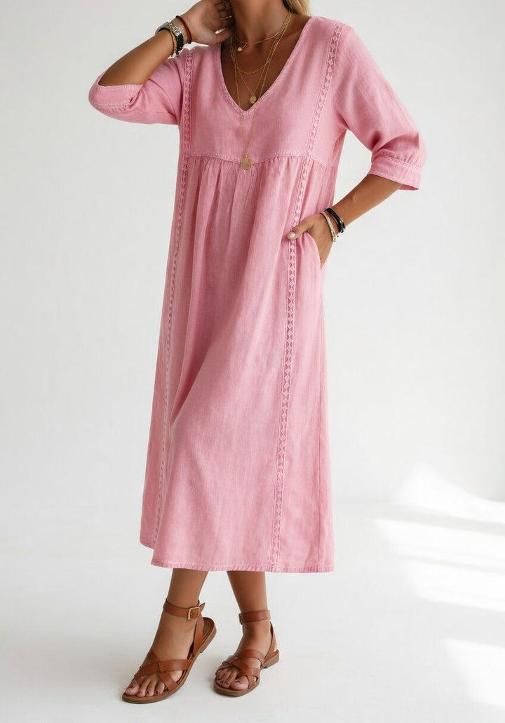 Lioréa™ — Elegant Casual Flowing Midi Dress