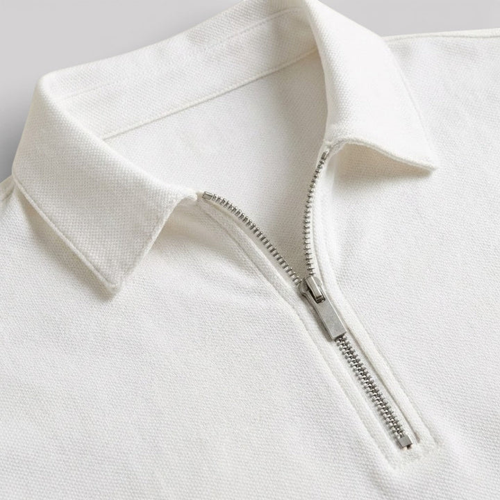 ELDON Lightweight Zip Polo Shirt