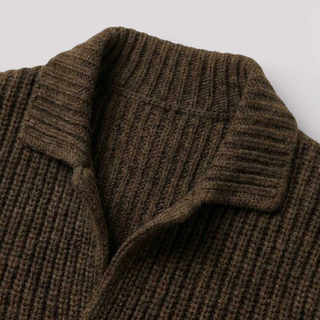 ALWIN Classic Ribbed Knit Sweater