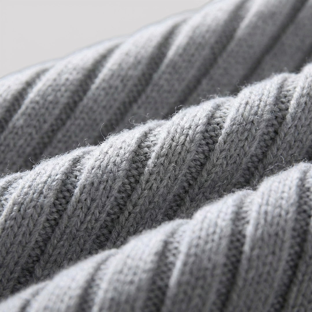 EDGAR Textured Ribbed Zip Cardigan