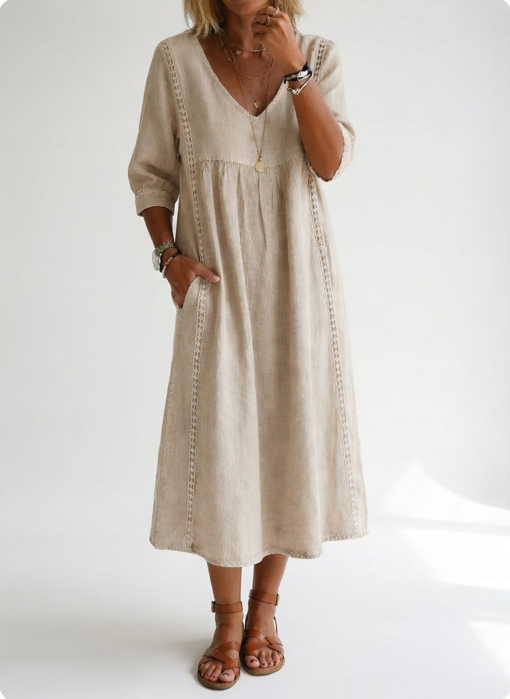 Lioréa™ — Elegant Casual Flowing Midi Dress