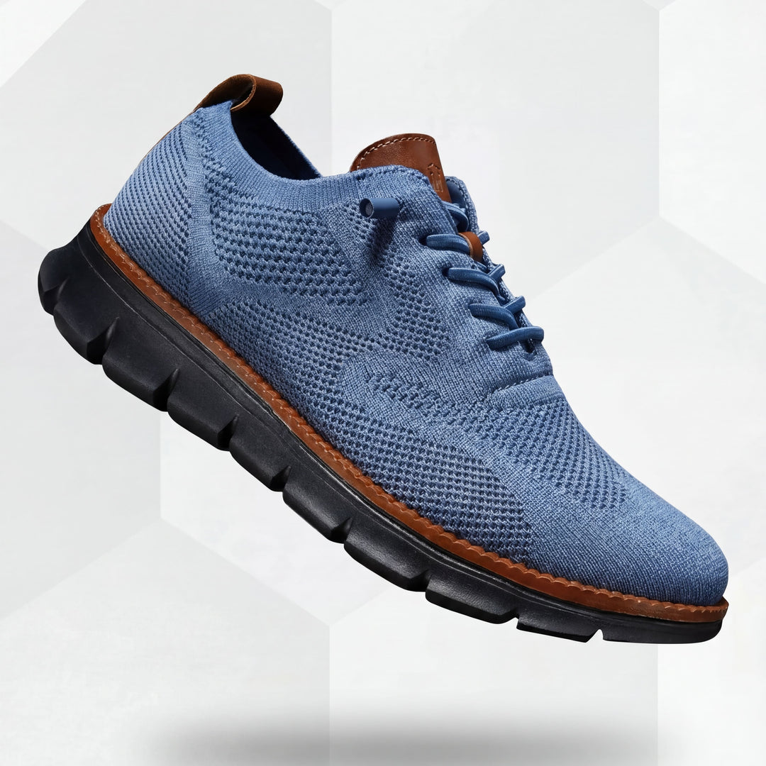 Ultracomfort Breathable Shoes: Blue-Black