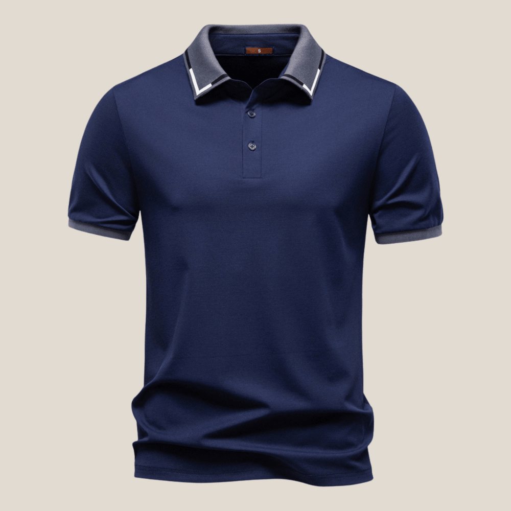 Bari™ - Polo Shirt with Double Collar Look