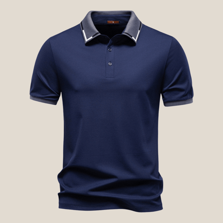 Bari™ - Polo Shirt with Double Collar Look