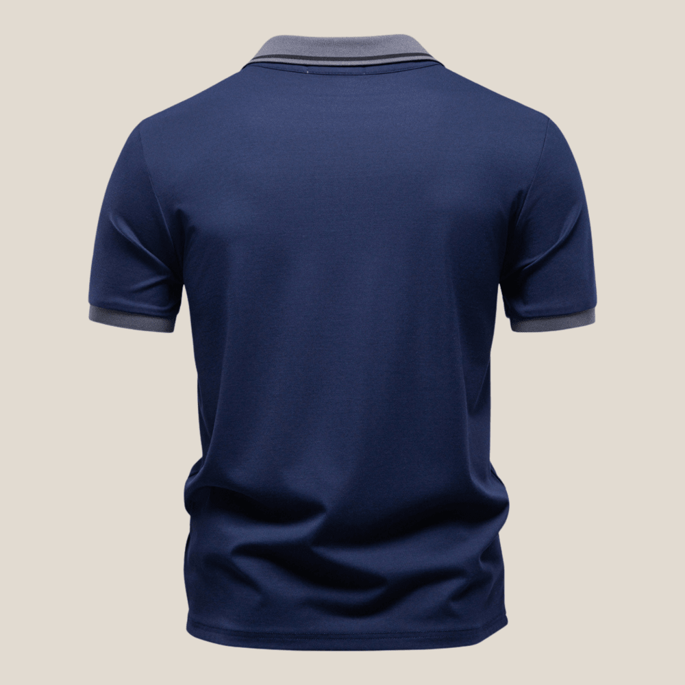 Bari™ - Polo Shirt with Double Collar Look