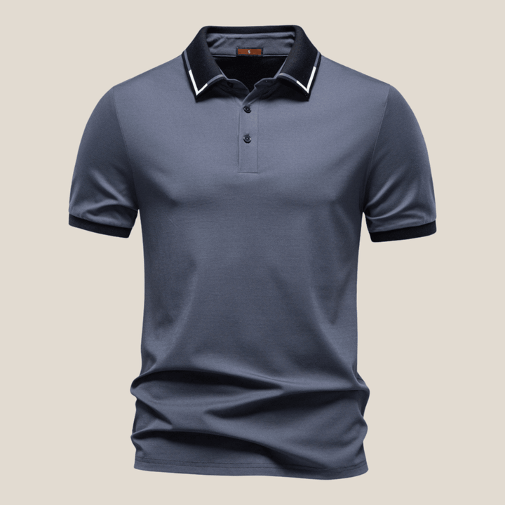 Bari™ - Polo Shirt with Double Collar Look
