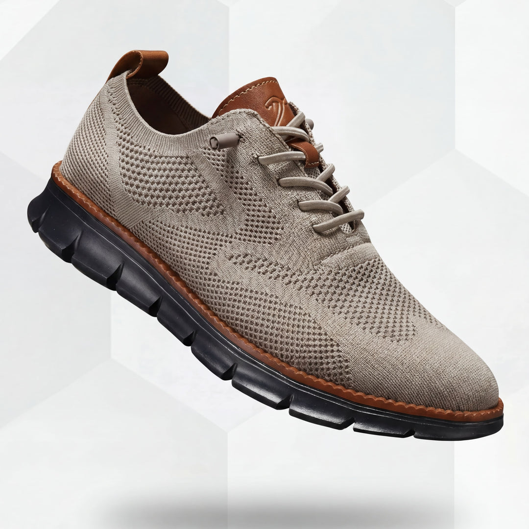 Ultracomfort Breathable Shoes: Khaki-Black
