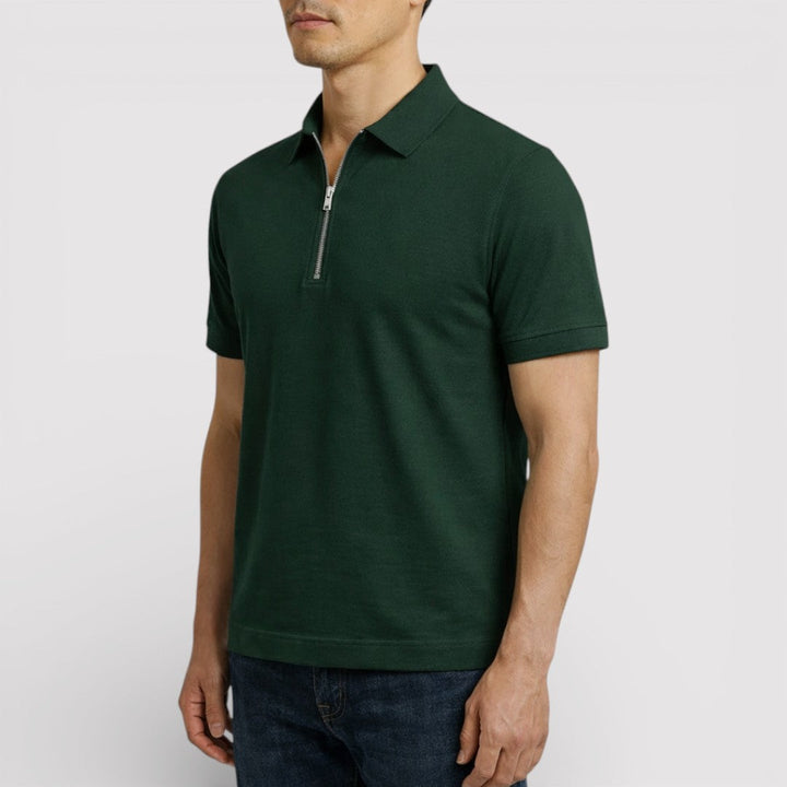 ELDON Lightweight Zip Polo Shirt
