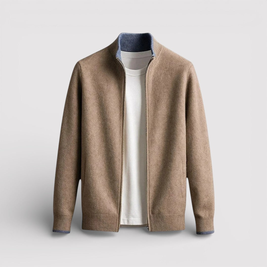 BRIAN Regular Zip Knit Sweater