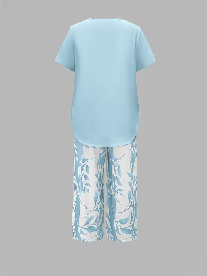 Avy™ | Relaxed Two-Piece Leaf Print Set