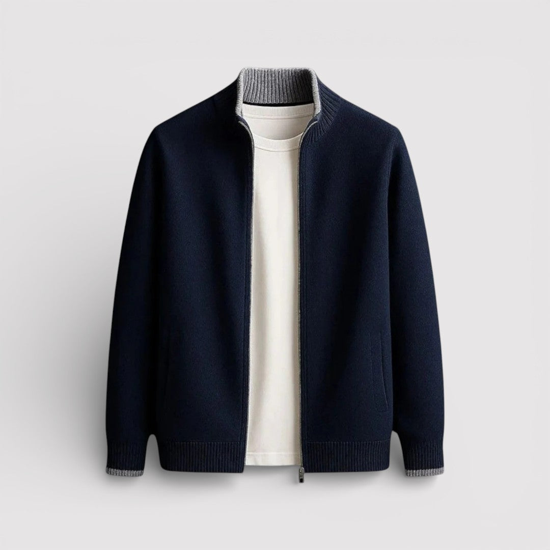 BRIAN Regular Zip Knit Sweater