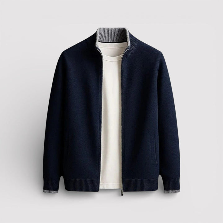 BRIAN Regular Zip Knit Sweater