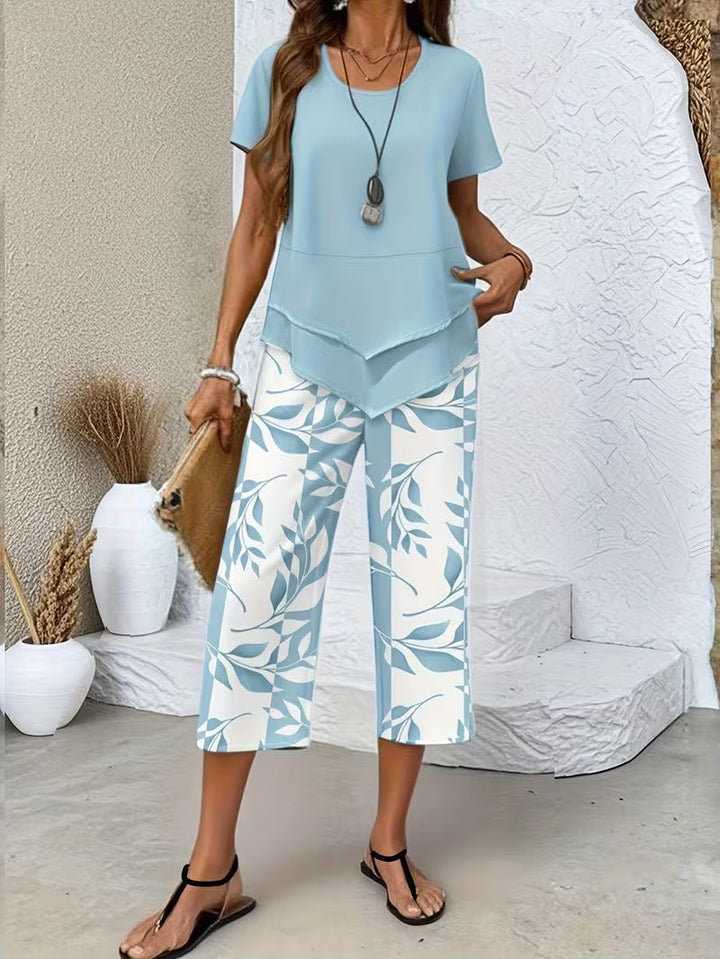 Avy™ | Relaxed Two-Piece Leaf Print Set