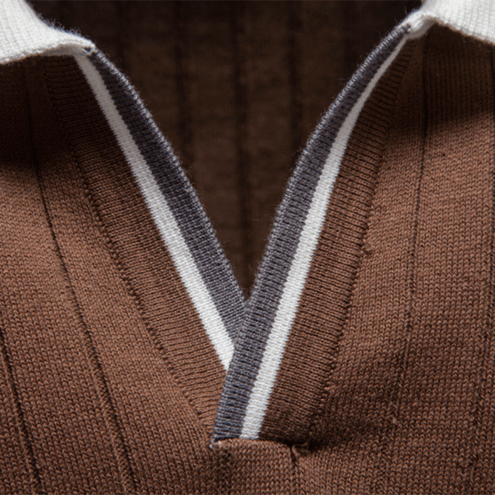 Lucca™ - Knit Polo with Contrast Collar