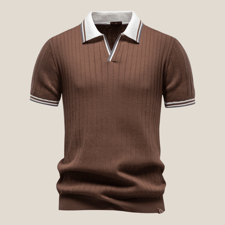 Lucca™ - Knit Polo with Contrast Collar