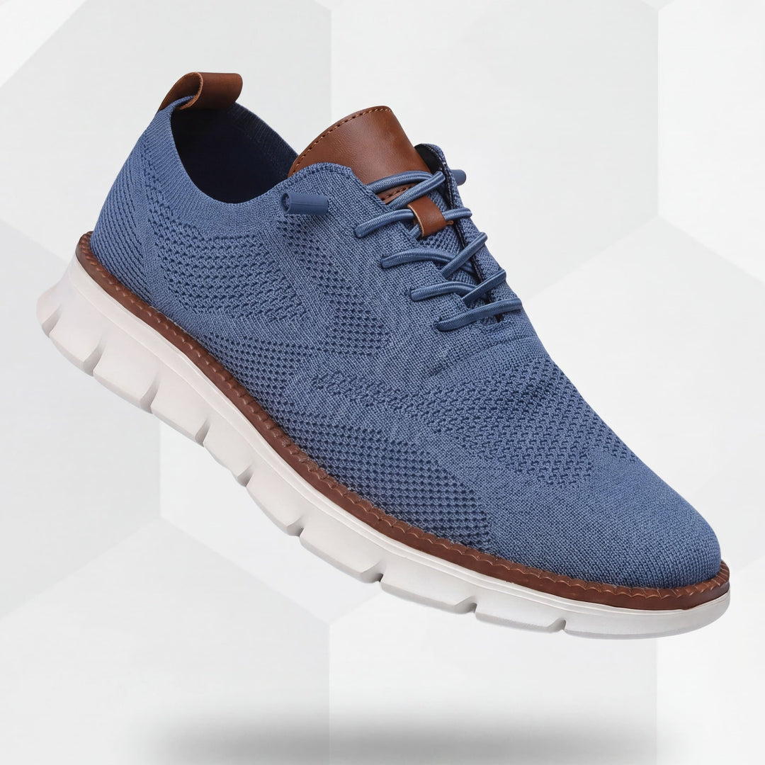 Ultra-Comfort Breathable Shoes: Blue-White