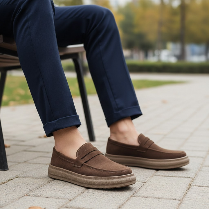 Men’s Casual Suede Slip-On Loafers