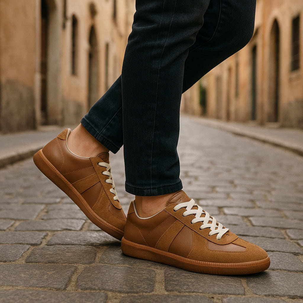 Men’s Heritage Court Lace-Up Sneakers
